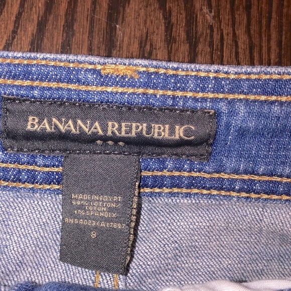 BANANA REPUBLIC jean skirt size 8 - Picture 4 of 5